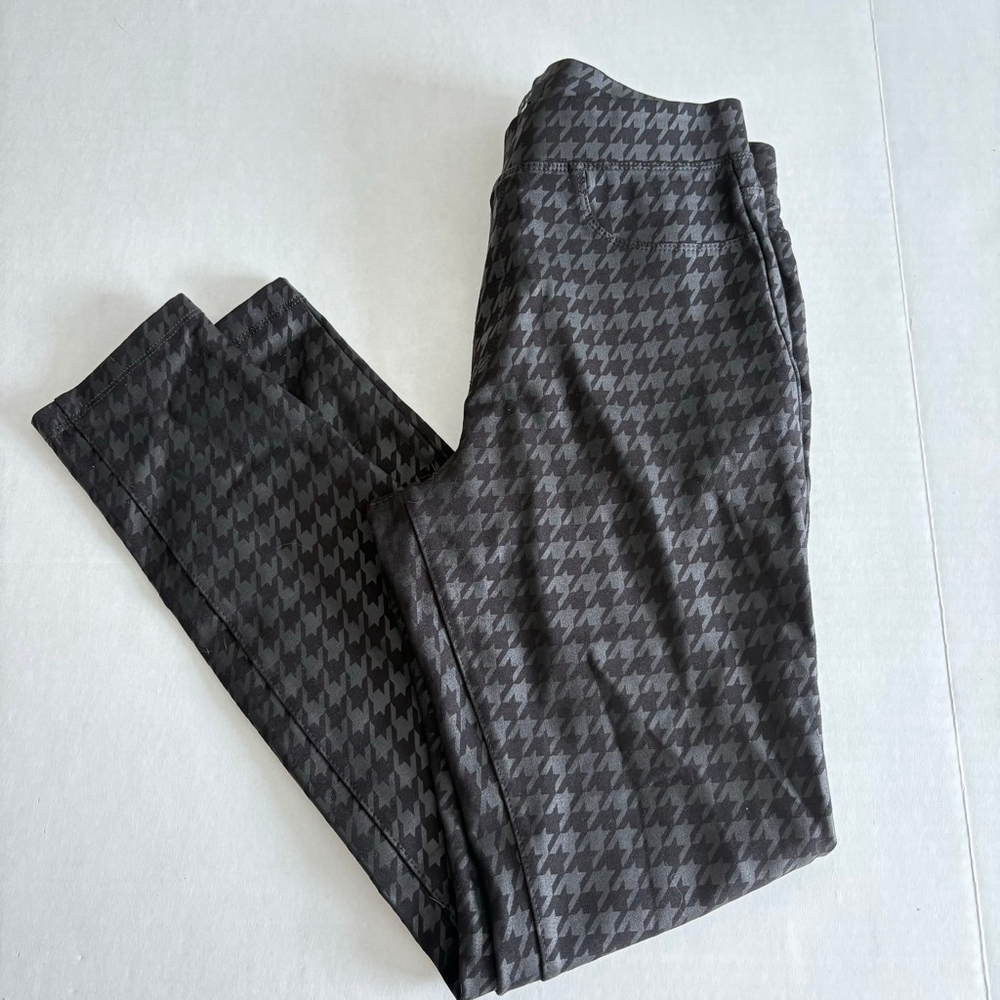 Sanctuary Runway Houndstooth plaid print Leggings Small black